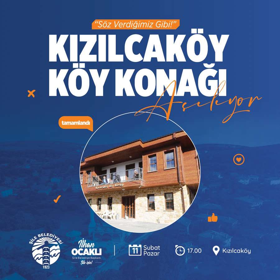 Kızılcaköy Köy Konağı Açılış Programı