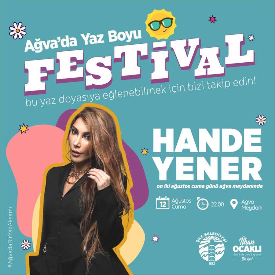 Şile'de Yaz Boyu Festival: Hande Yener Konseri	