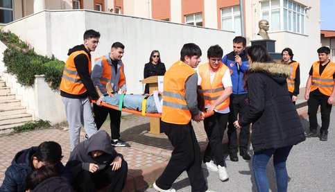 Şile'de Deprem Tatbikatı